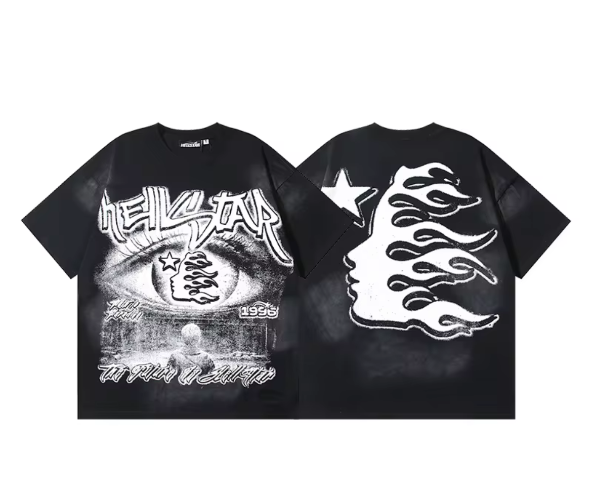 hellstar black tee